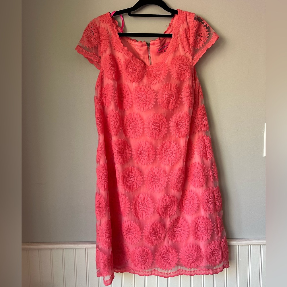 Betsey Johnson Pink Lace Mini Dress